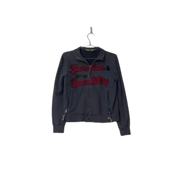 지프 빈티지 로고 코튼 트랙탑 집업 M