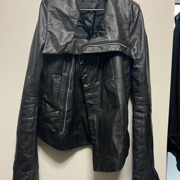 EKAM / 하이넥 램스킨 레더자켓