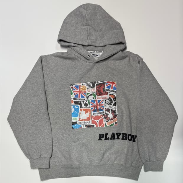 플레이보이 Playboy 프린팅 스웻 후드티