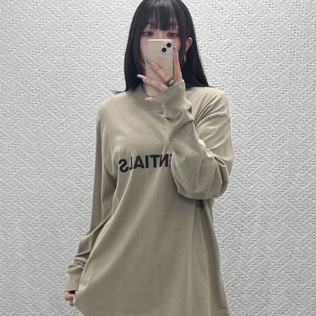 피어 오브 갓 에센셜 캐주얼 빅로고 오버핏 롱슬리브 S C12787