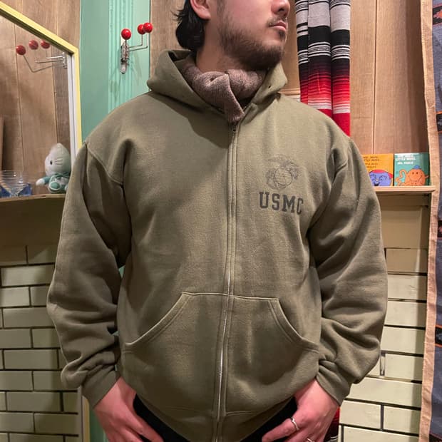 Vintage USMC Full-Zip Hoodie by SOFFE