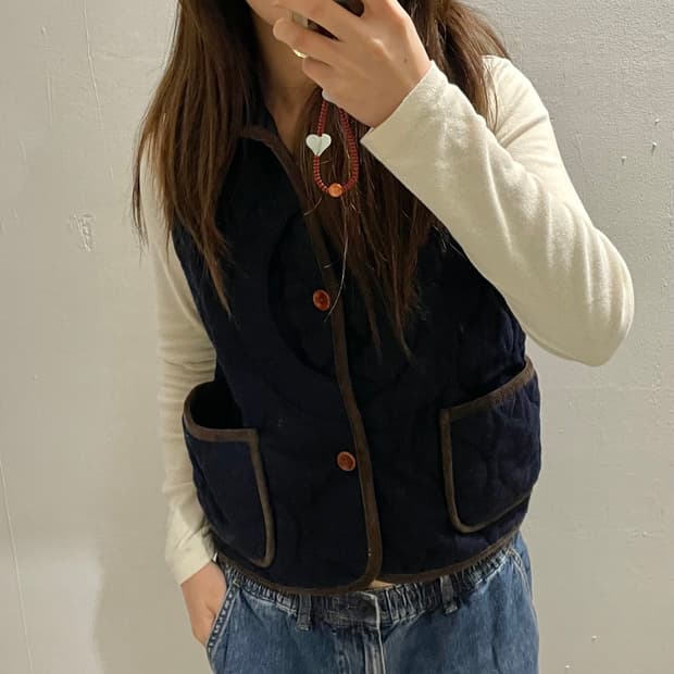 빔즈 보이 퀼팅 후드 베스트