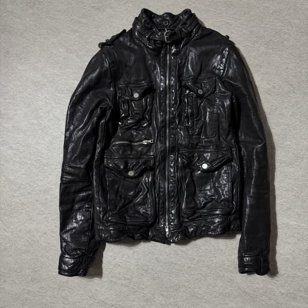 닐바렛 멀티지퍼 버팔로레더자켓