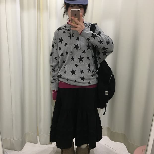 y2k 별 후드티셔츠