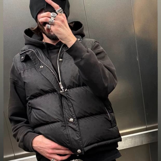 크롬하츠 스티프 V2 블랙 패딩베스트