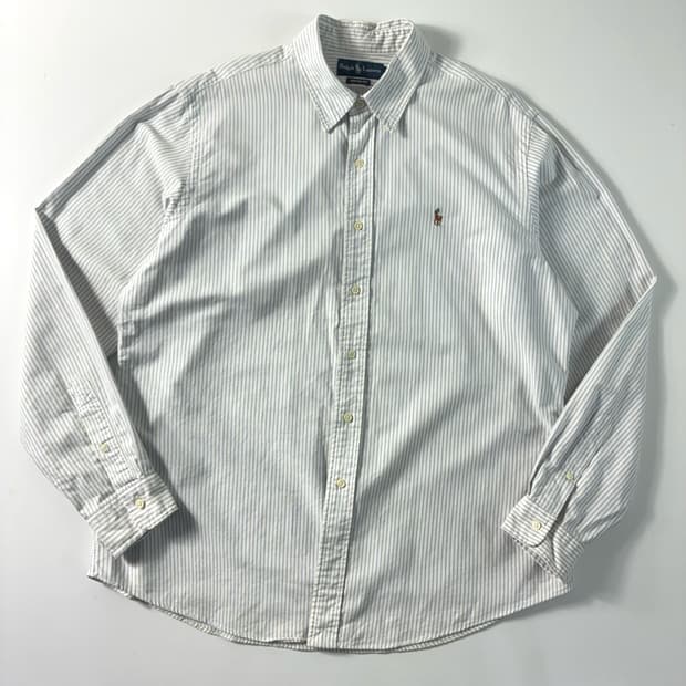 Polo  폴로 랄프로렌 자수 코튼 스트라이프 셔츠 
