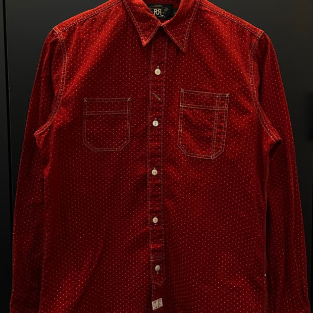 RRL 더블알엘 도트 워크셔츠
