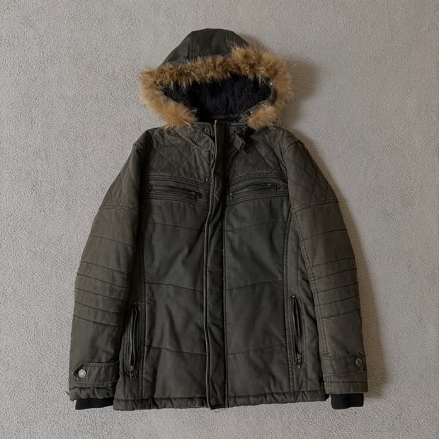 In the attic fur jacket