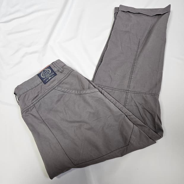 인터메조 턴업 슬랙스 코튼 워크팬츠 바지 34