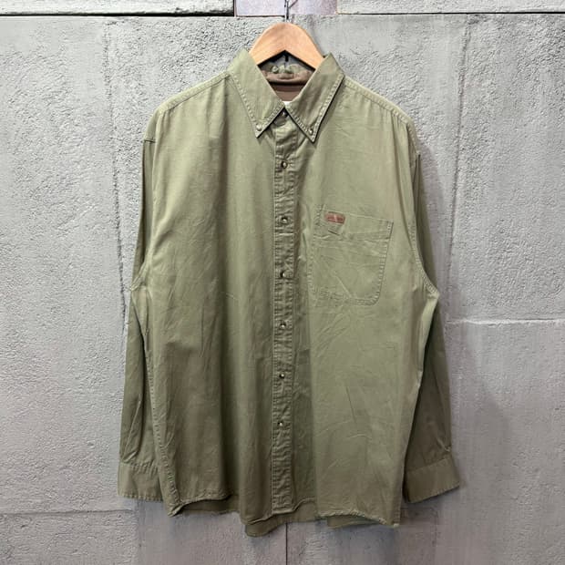 (L) 칼하트 카키 원포켓 워크 셔츠 