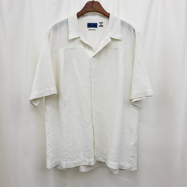 블루블루재팬 24SS 오픈 카라 린넨 셔츠