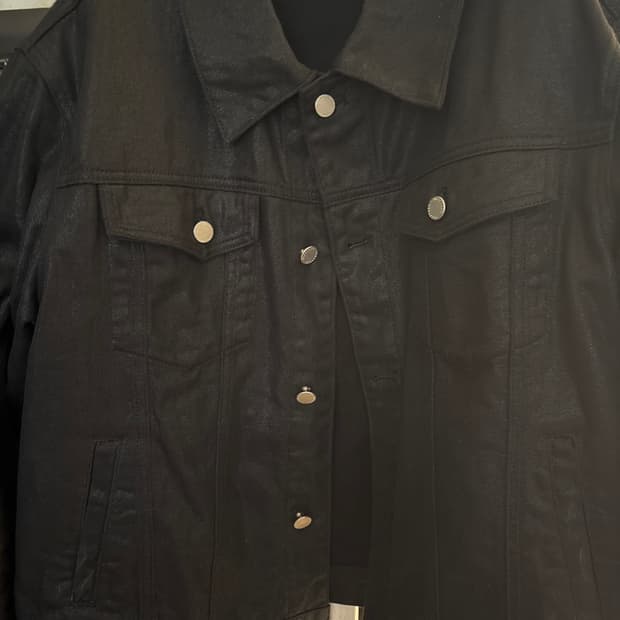 데꼬로소 데님 트러커 자켓 퀼팅 블랙 2