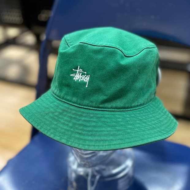 Stussy cotton Logo Bucket Hat