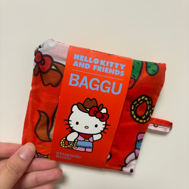 Baggu 웨스턴 헬로키티 에코백 스탠다드사이즈 새상품