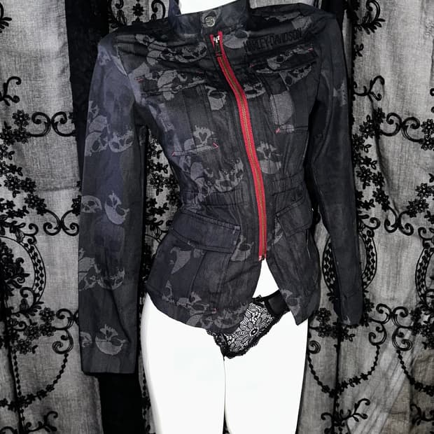 Rock chic skull jacket