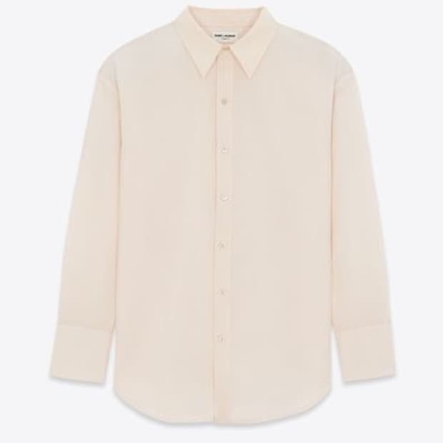 [차은우님 착용] 생로랑 24ss 파유 실크 셔츠