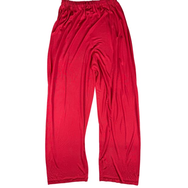 이세이미야케 실크 와이드팬츠