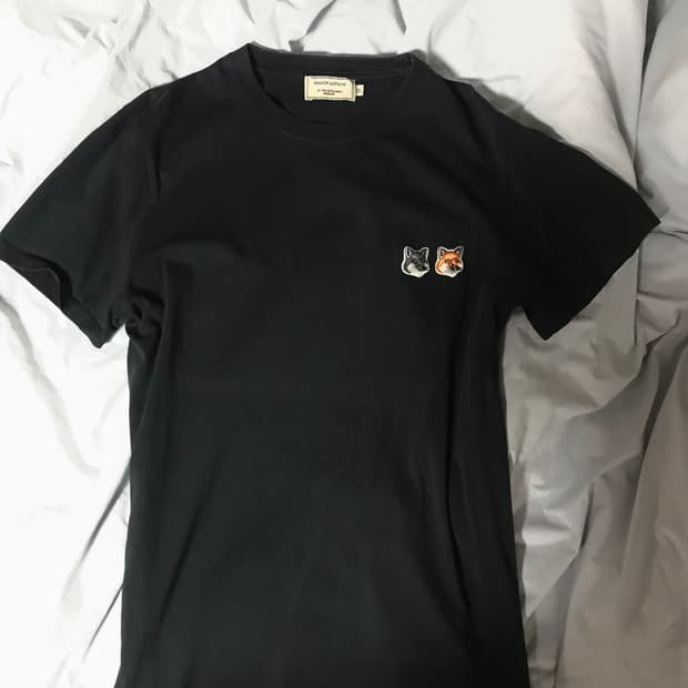 메종키츠네 더블폭스 반팔xs