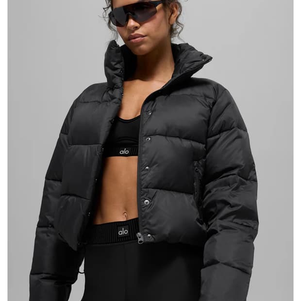 알로 골드러쉬 푸퍼패딩 블랙 xs