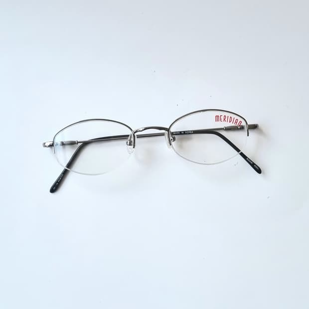 데드스탁 엔틱  오벌안구 반무테 안경테 549