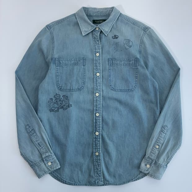 Polo  로렌  랄프로렌 코튼 데님 셔츠 