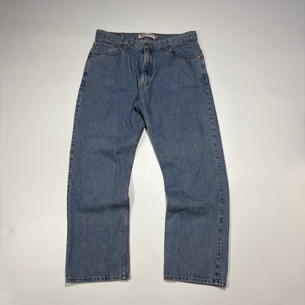 리바이스 505 레귤러핏 연청 데님 팬츠