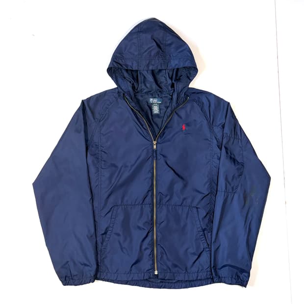 폴로 네이비 후드 바람막이 S