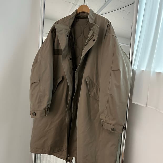 EDIFICE 에디피스 M-65 개파카 피쉬테일 야상 모즈코트 내피 퀼팅