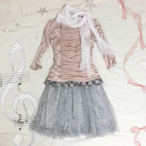 Japanese Vintage ⋆˚ 𝜗𝜚˚⋆ 발레코어 코디 세트 4p