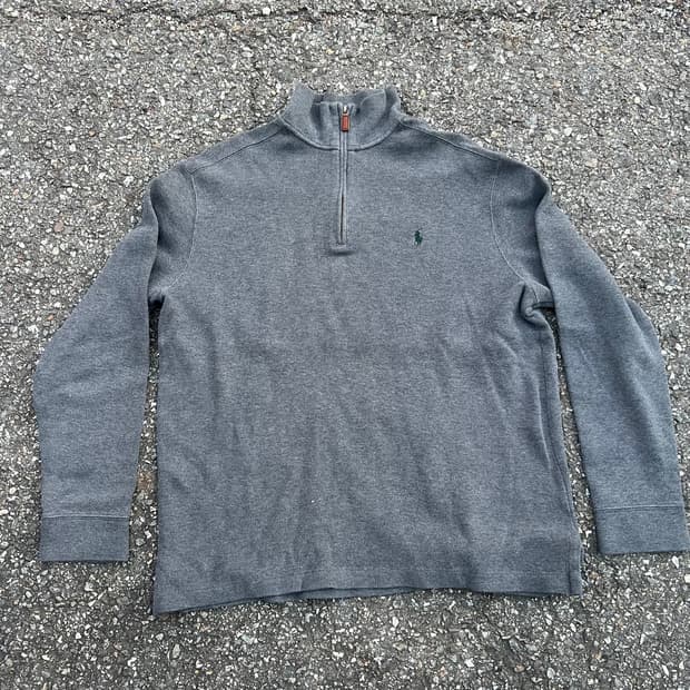 폴로 랄프로렌 하프집업 맨투맨 회색 