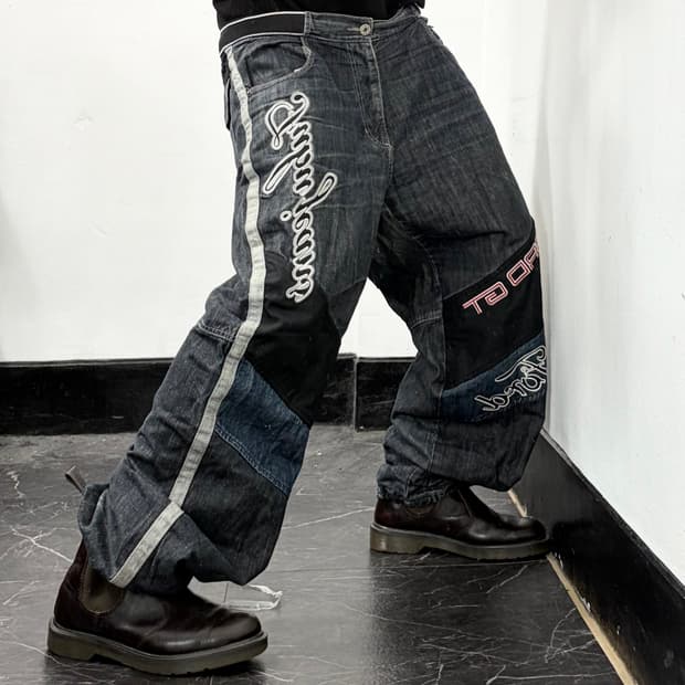 후부 포드 올드스쿨 레이싱 데님 팬츠