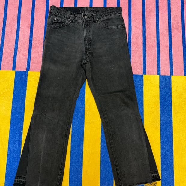 리바이스 550 오렌지탭 블랙데님 부츠컷 30 size