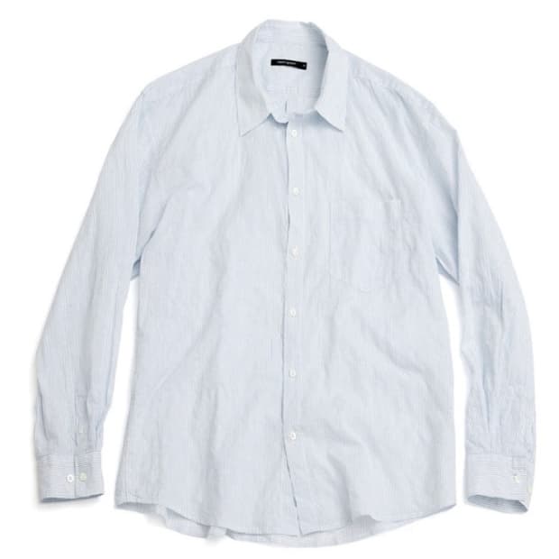 (3) 해칭룸 클래식 셔츠 CRINKLE STRIPE WHITE/BLUE