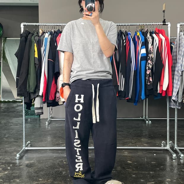 홀리스터 빅로고 트레이닝 팬츠