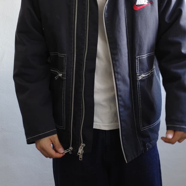 슈프림 x 나이키 더블 집 퀼티드 워크 자켓