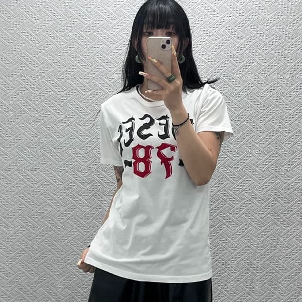 디젤 올드스쿨 스트릿 펑크 고딕 빅로고 반팔티 L C13986