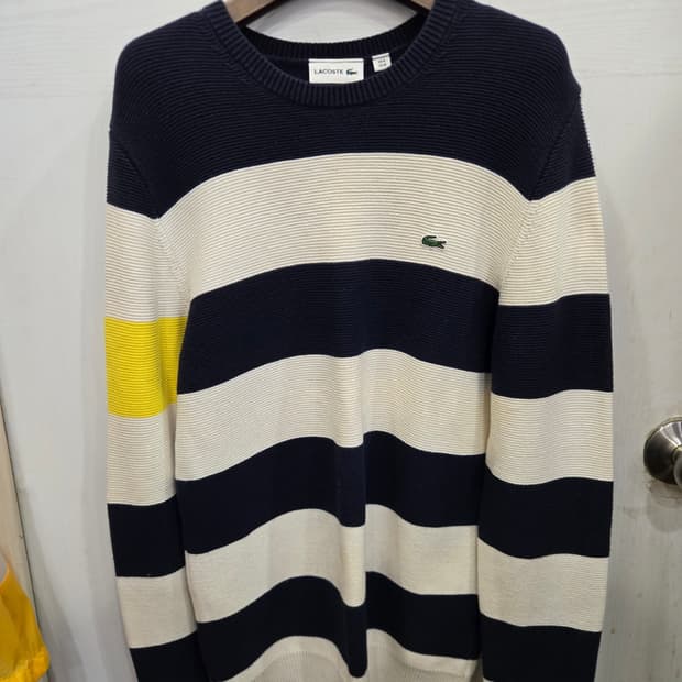 4,US M )) LACOSTE 라코스테 긴팔티셔츠! 상태 새상품급~