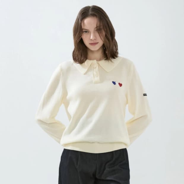 [세인트제임스] 여성 세라 카라 니트