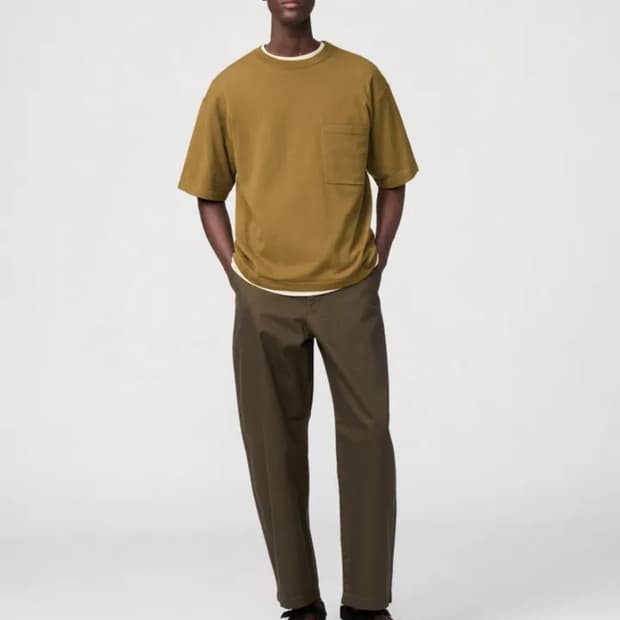 [새상품] 유니클로U 르메르 와이드핏 치노팬츠 82