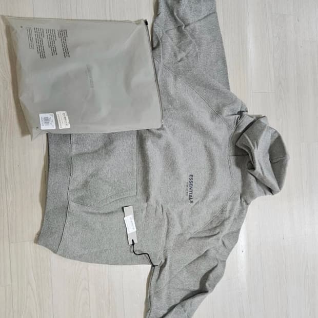 에센셜 후드티 그레이 XXL