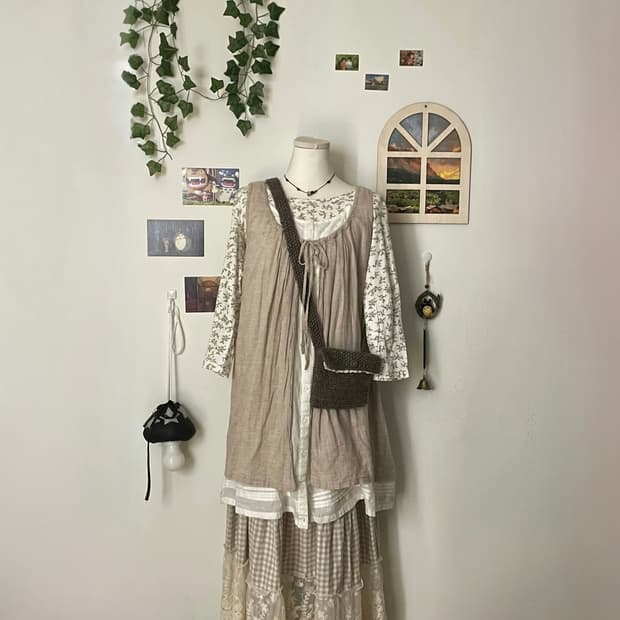 노랑 잔꽃 슬리브 