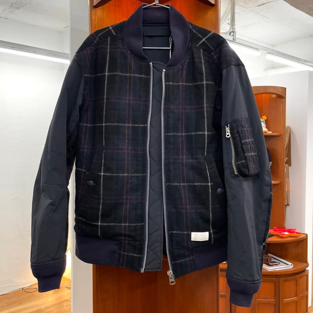 [2] Name. 체크 봄버 자켓
