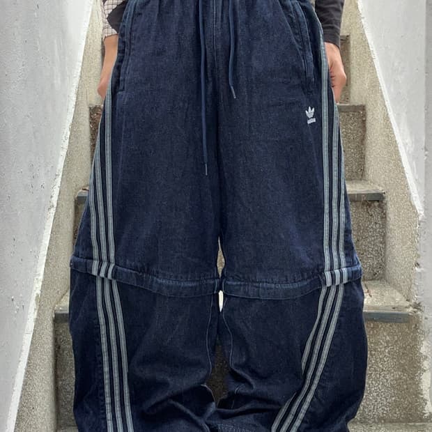 *rare* 유일매물 아디다스 파이어버드 와이드 데님팬츠