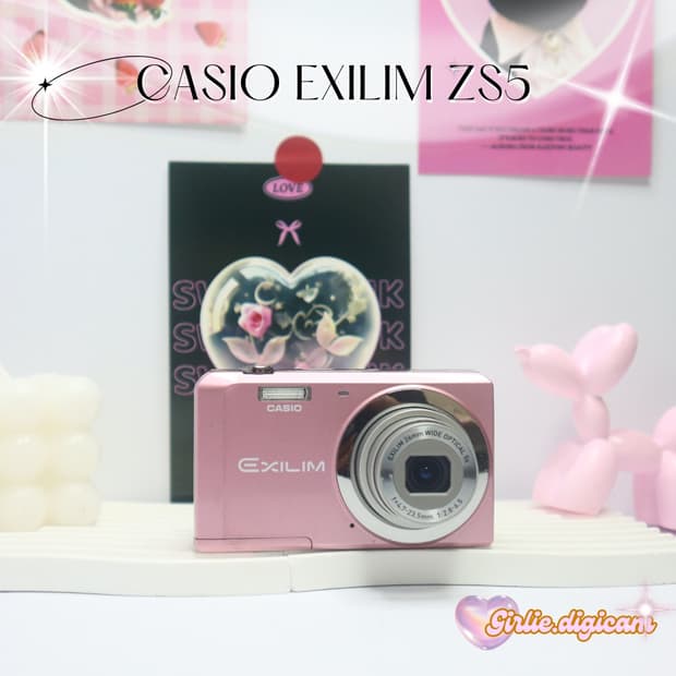 코르티스 디카!)  카시오 엑슬림 zs5 베이핑크 CASIO ZS-5