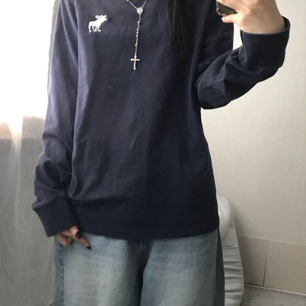 아베크롬비 네이비 롱슬리브