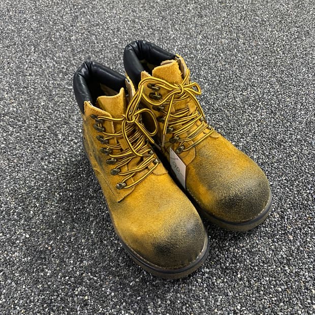 스터드 워시드 빈티지 워커 부츠 B4135