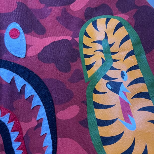 베이프 적계 후드집업 (청담구매 정품)