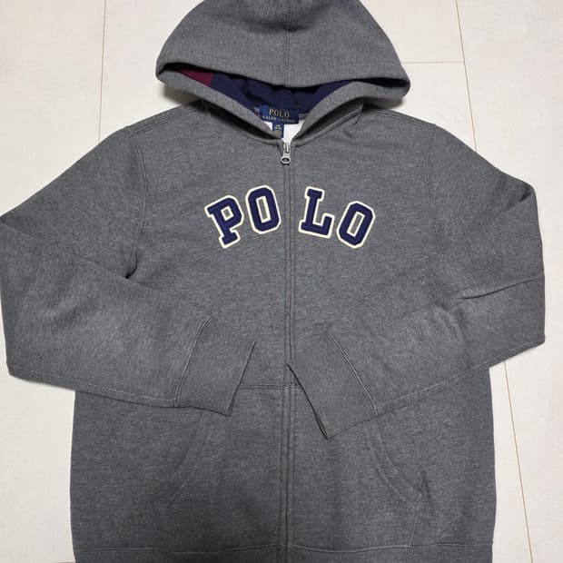 폴로 랄프로렌 그레이 후드집업 L(14-16) 여성용 55