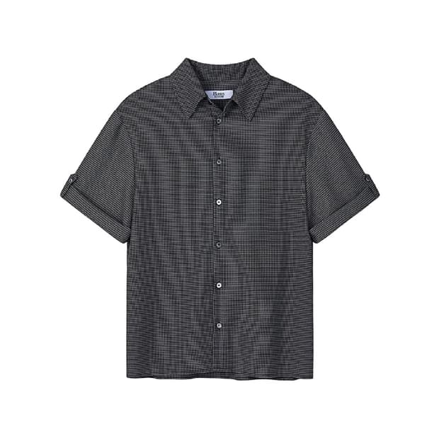 (1회착 택포가격) 플로즈룸 하프 롤업 셔츠 차콜 L