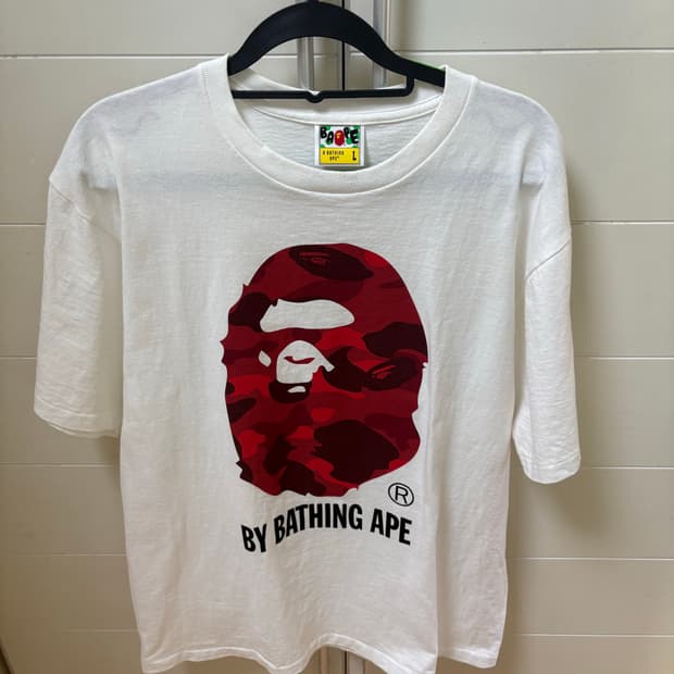 베이프 빨강 L사이즈